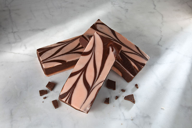 Amaretto Chocolate Swirl Fudge