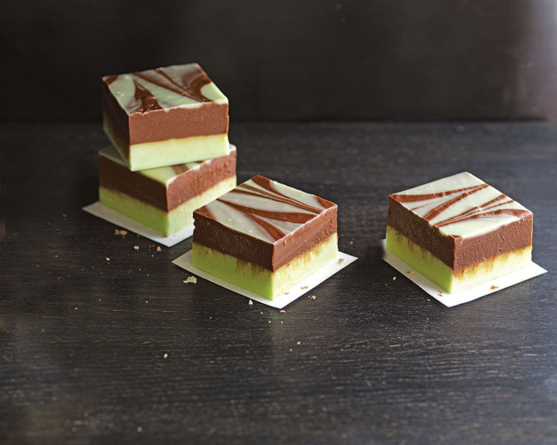 Mint Chocolate Swirl Fudge